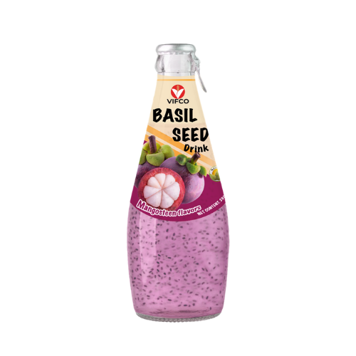 VIFCO Dragon Fruit Basil Seed Drink 290ML Glass Bottle | OEM Beverage Manufacturer - Image 5