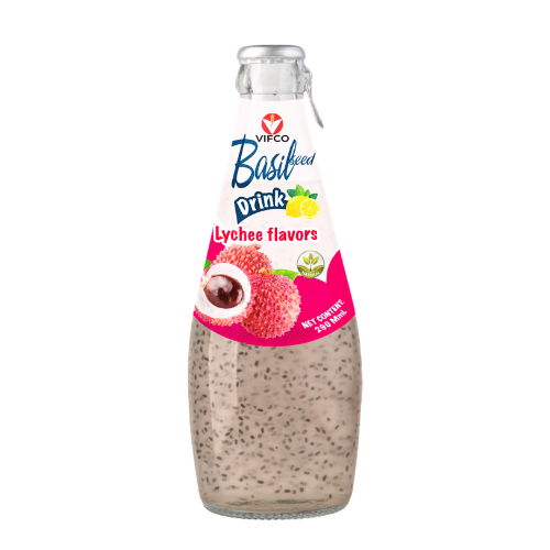 VIFCO Dragon Fruit Basil Seed Drink 290ML Glass Bottle | OEM Beverage Manufacturer - Image 10